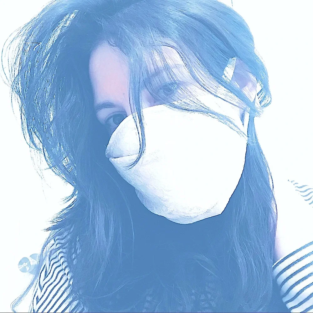 New Pretty Pale Pink Lacey Cotton Layered Face Mask >Handmade with LOVE